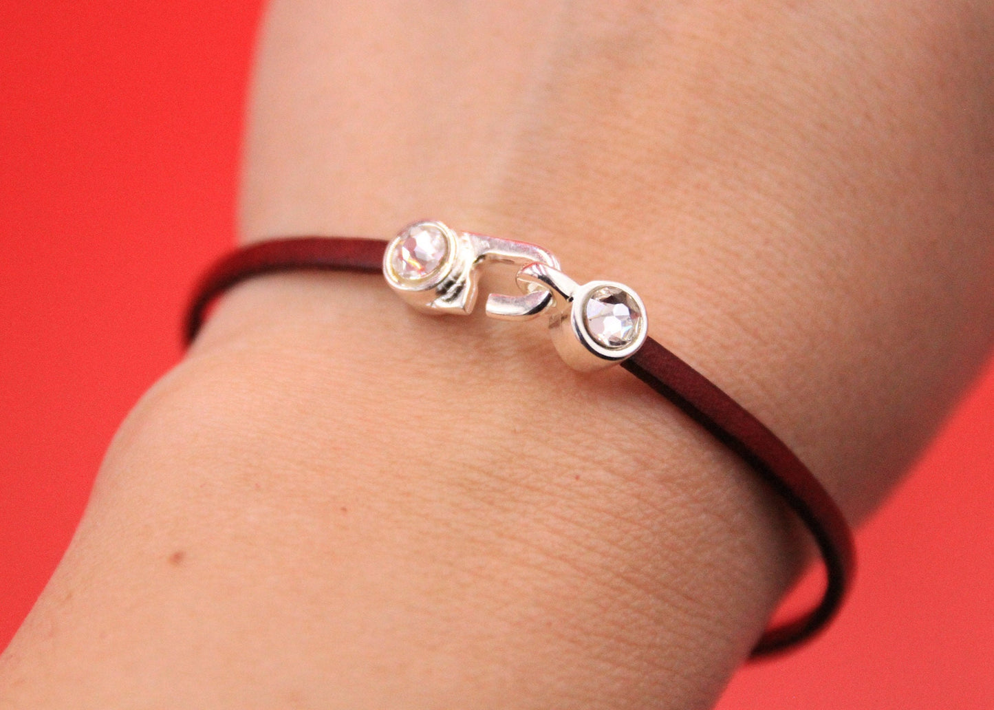 RC0203>> Swarovski crystal cabochon clasp for 2mm cord (5788/03)