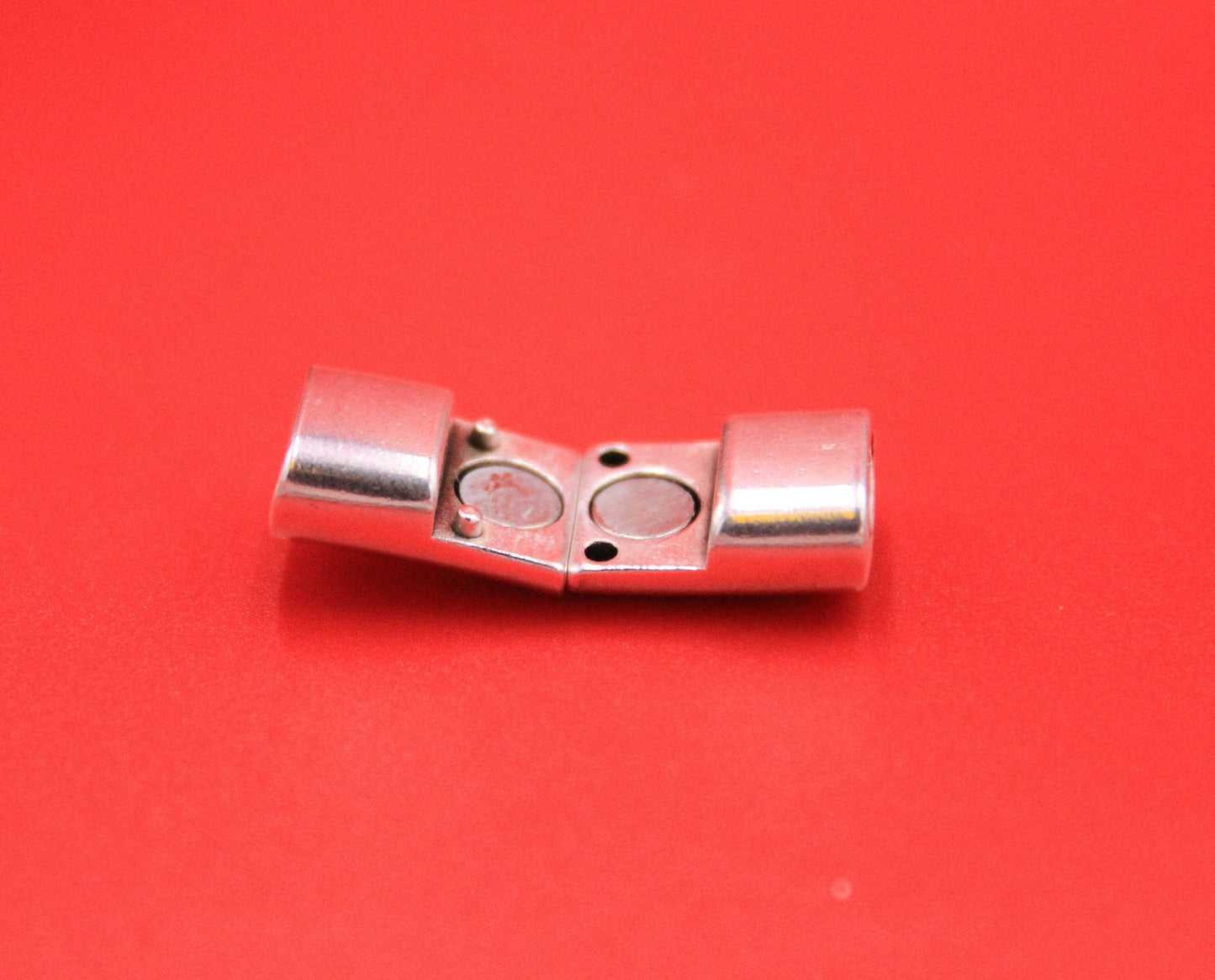 RC0204>>MADE IN EUROPE zamak 10mm x 5mm clasp, 10x5mm clasp, double strand 5mm cord clasp Qty 1