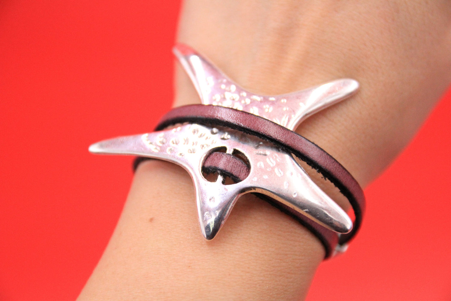 FS0603>>MADE IN EUROPE starfish zamak slider, zamak starfish slider, large starfish slider, Qty1
