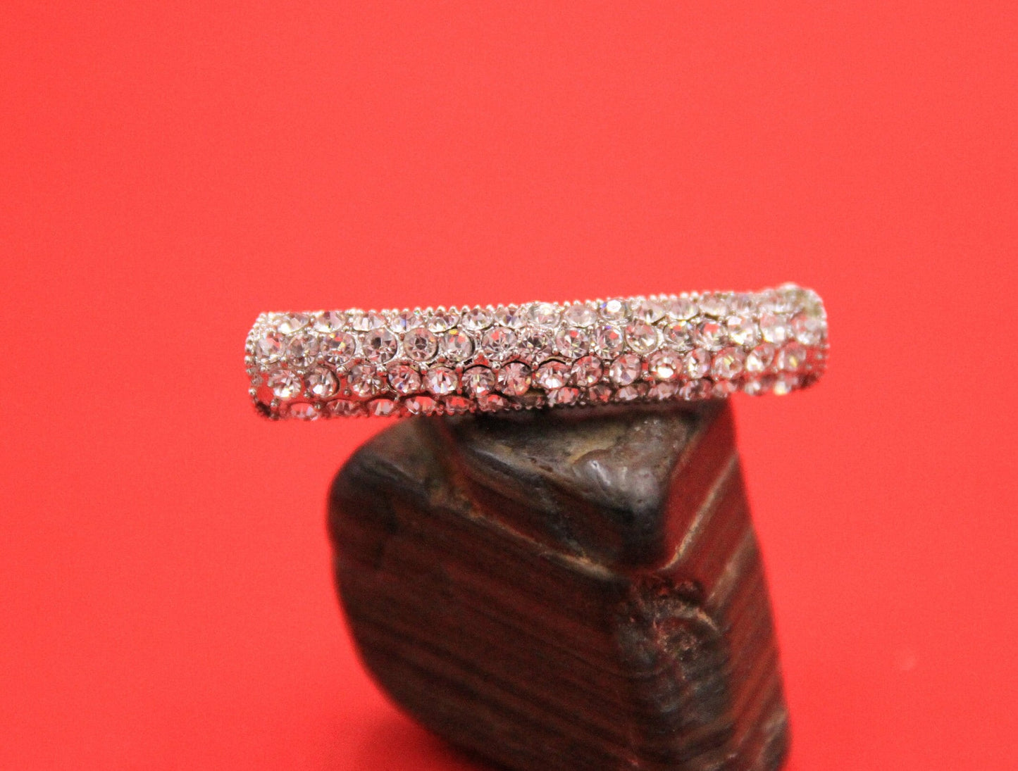 RS0180>>MADE IN EUROPE zamak tube slider with strass, zamak tube with rhinestones, 3mm leather cord slider Qty1