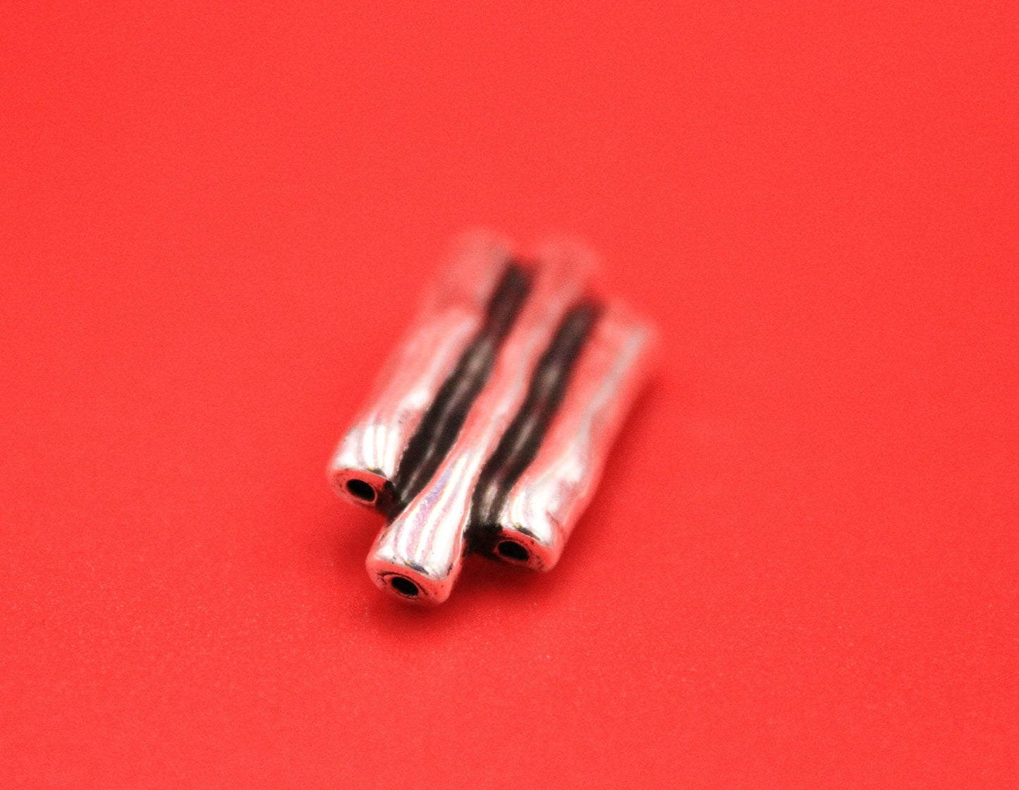 C0166>>MADE in EUROPE zamak connector, 2mm cord triple tube connector, round cord connector.