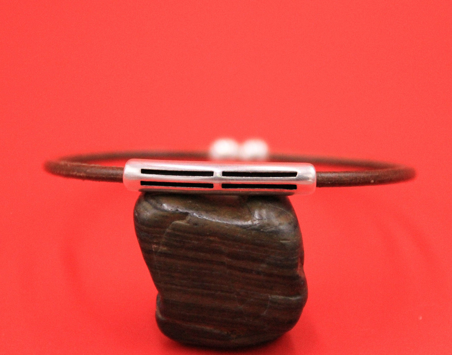 RS0181>>MADE IN EUROPE zamak tube sliders, 3mm round cord sliders, 3mm leather slider Qty1