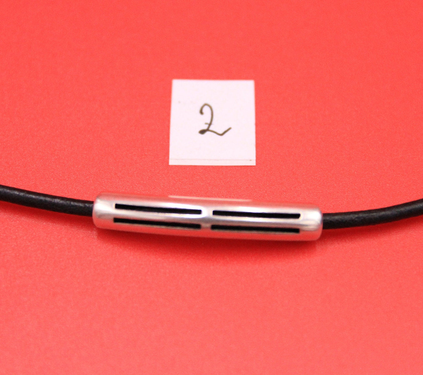 RS0181>>MADE IN EUROPE zamak tube sliders, 3mm round cord sliders, 3mm leather slider Qty1