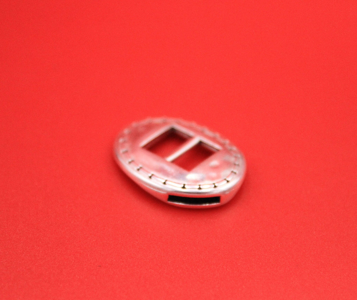 FC0408>>MADE in EUROPE zamak buckle clasp, flat zamak buckle clasp, flat cord clasp, 10mm flat cord clasp, (NG2077) Qty1