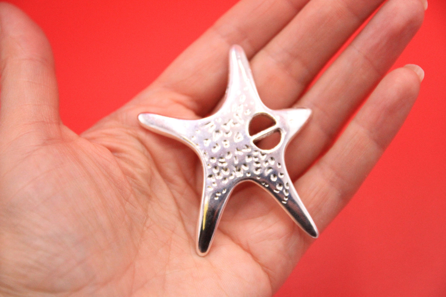 FS0603>>MADE IN EUROPE starfish zamak slider, zamak starfish slider, large starfish slider, Qty1