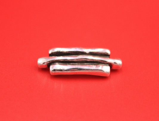 C0166>>MADE in EUROPE zamak connector, 2mm cord triple tube connector, round cord connector.