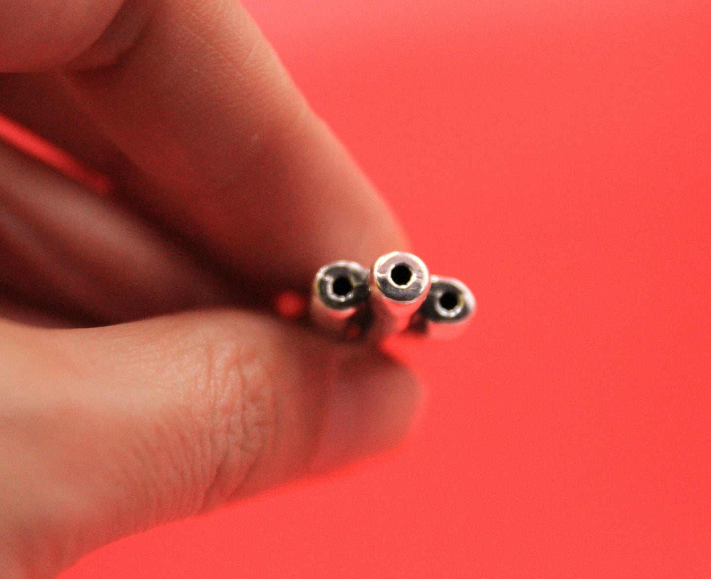 C0166>>MADE in EUROPE zamak connector, 2mm cord triple tube connector, round cord connector.