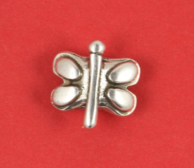 FS0607>>MADE in EUROPE zamak butterfly slider, dragonfly slider, 10mm flat cord slider, dragonfly slider, butterfly half ring (ABLZ24) qty1