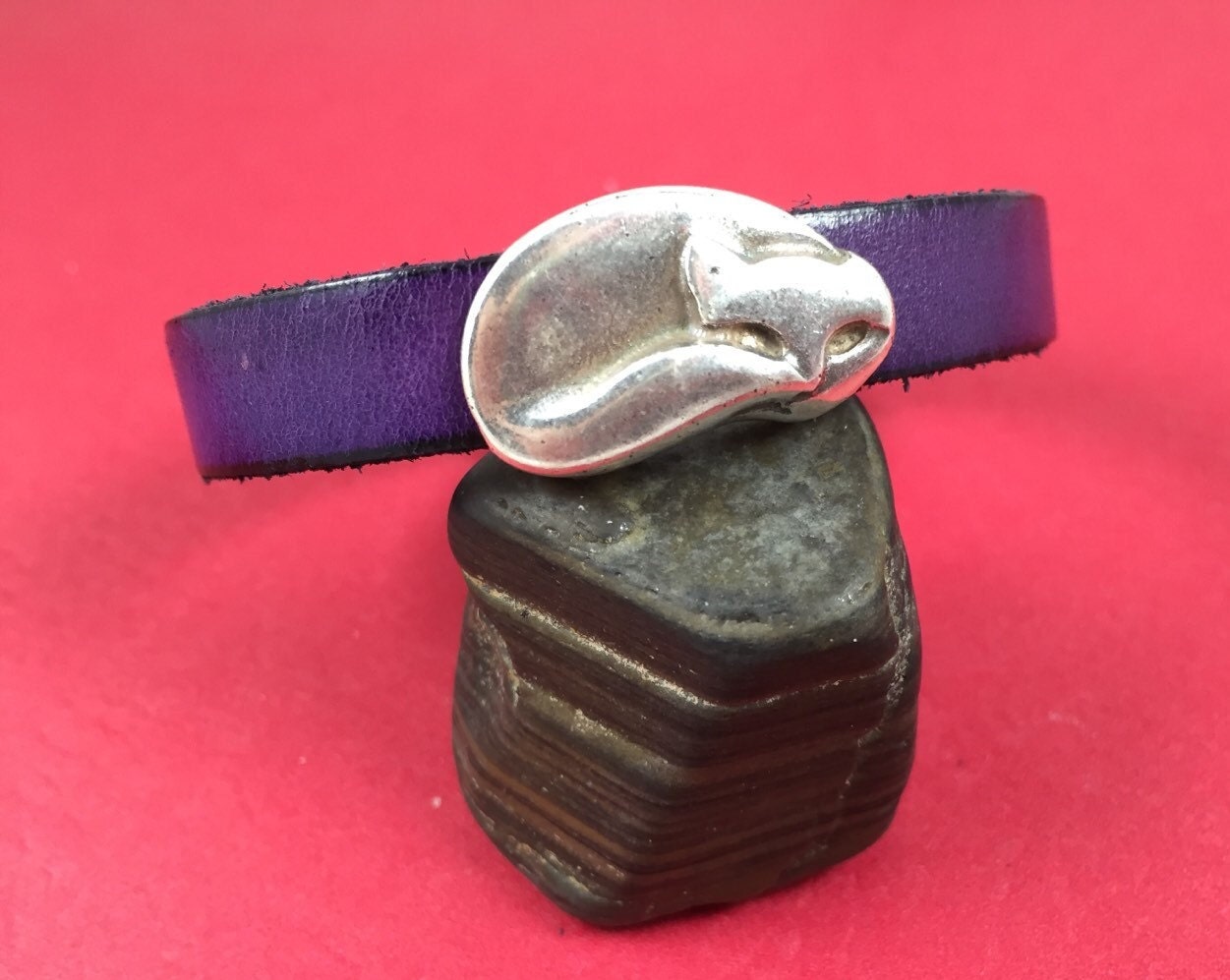 FS0084>>MADE IN EUROPE zamak slider, cat slider, zamak cat slider, kitty slider for bracelet, 10mm flat cord slider Qty 1