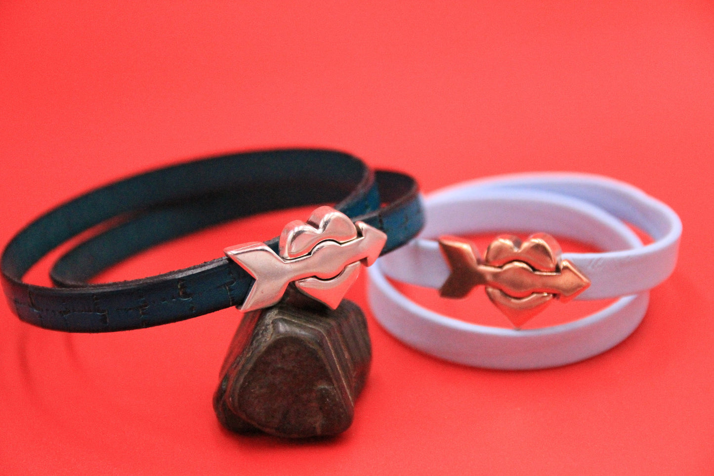 FC0011>>MADE in EUROPE Zamak heart clasp, 10mm zamak clasp for flat leather cord qty1