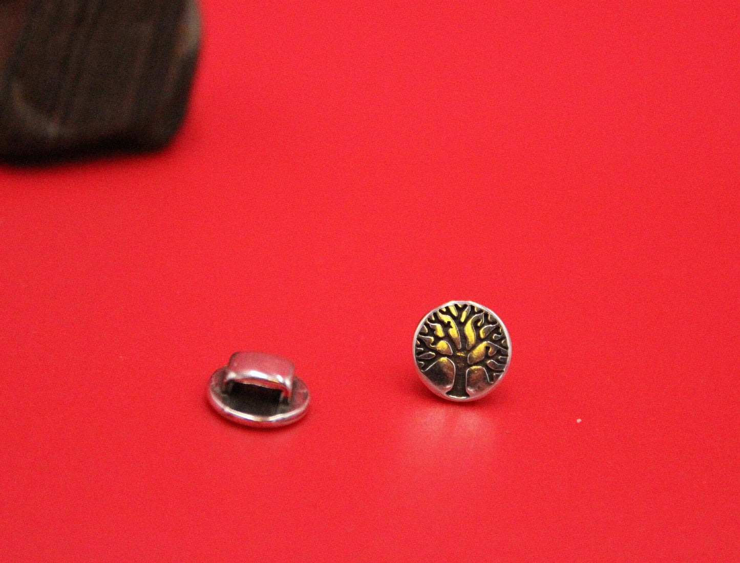FS0609>>MADE in EUROPE 2 Zamak life tree sliders for 5mm cord, zamak flat cord life tree slider qty2