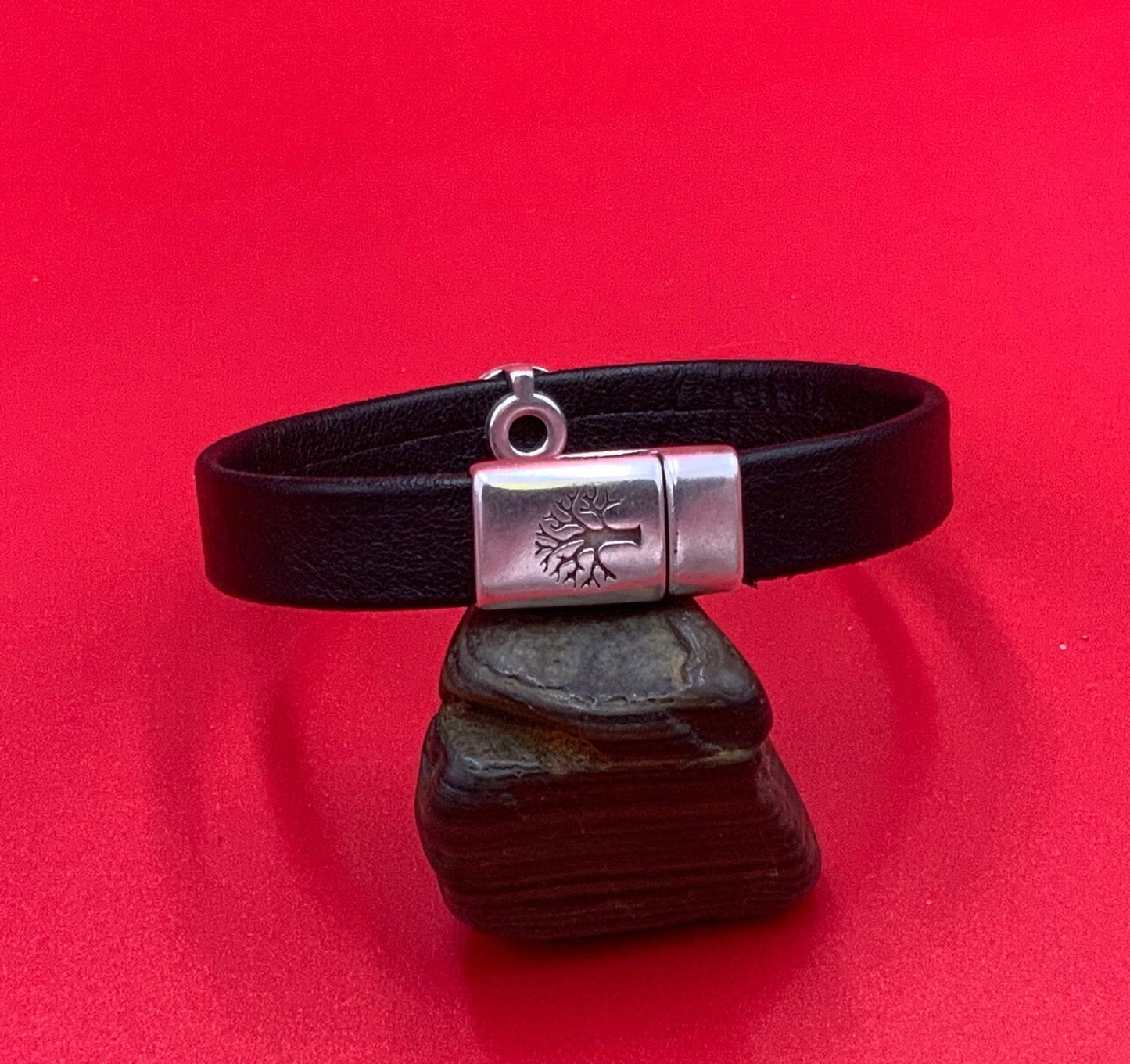 FC0413>>MADE in EUROPE zamak clasp,  10mm flat cord clasp, life tree clasp, leather cord clasp Qty1