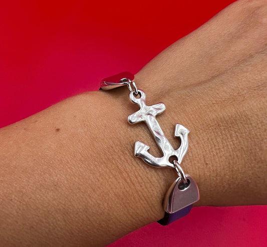 C0168>>MADE in EUROPE zamak anchor connector, bracelet anchor connector, qty 1