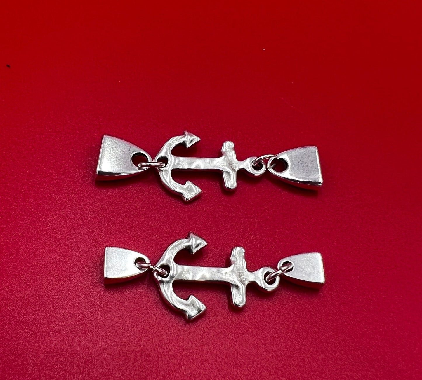C0168>>MADE in EUROPE zamak anchor connector, bracelet anchor connector, qty 1