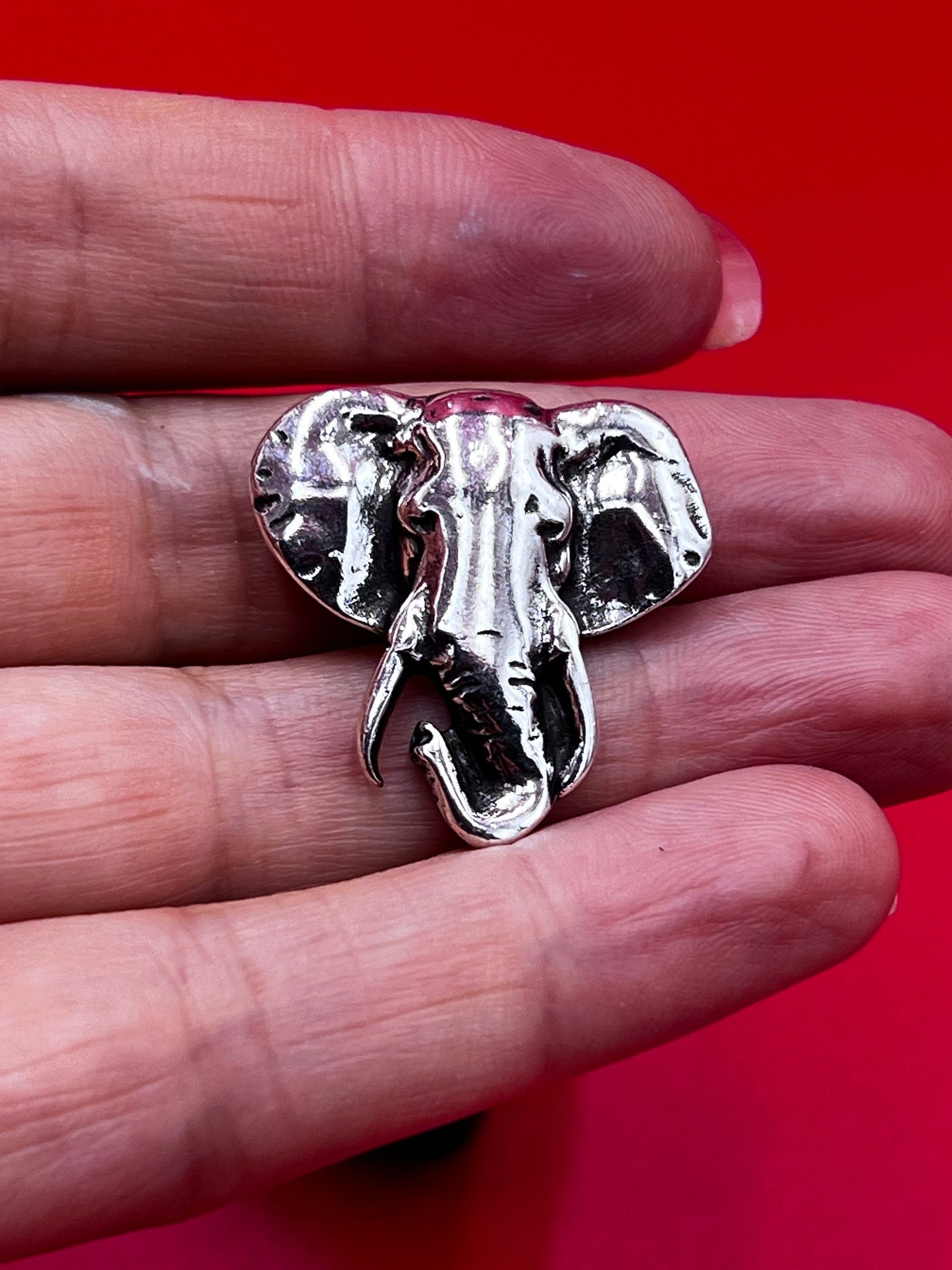 FS0626>>MADE in EUROPE zamak elephant slider, large elephant slider, elephant slider for bracelet qty1