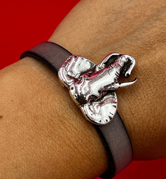 FS0626>>MADE in EUROPE zamak elephant slider, large elephant slider, elephant slider for bracelet qty1