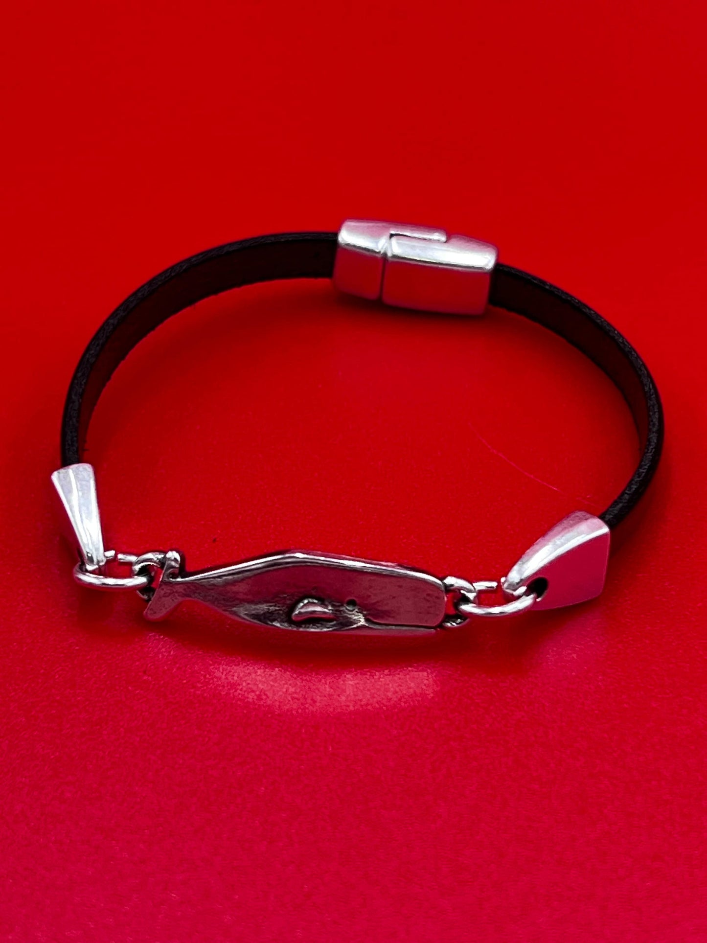 C0174>>MADE in EUROPE zamak whale connector, 5mm flat cord whale connector, Qty1