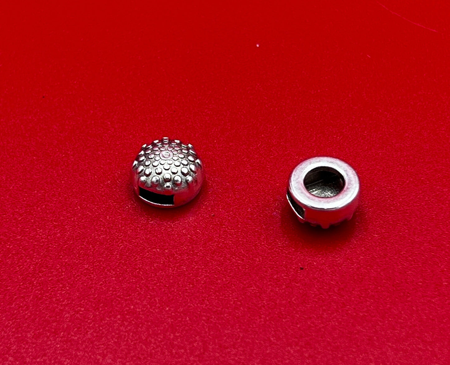 FS0633>>MADE in EUROPE 2 Zamak sliders for flat cord, 5mm flat cord slider, zamak flat sliders qty2