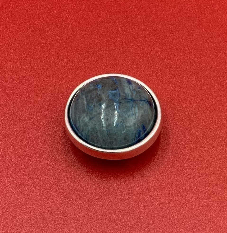 FS0636>>MADE IN EUROPE zamak 10mm slider with 20mm natural gemstone, 10mm flat cord slider with natural stone cabochon, Qty1