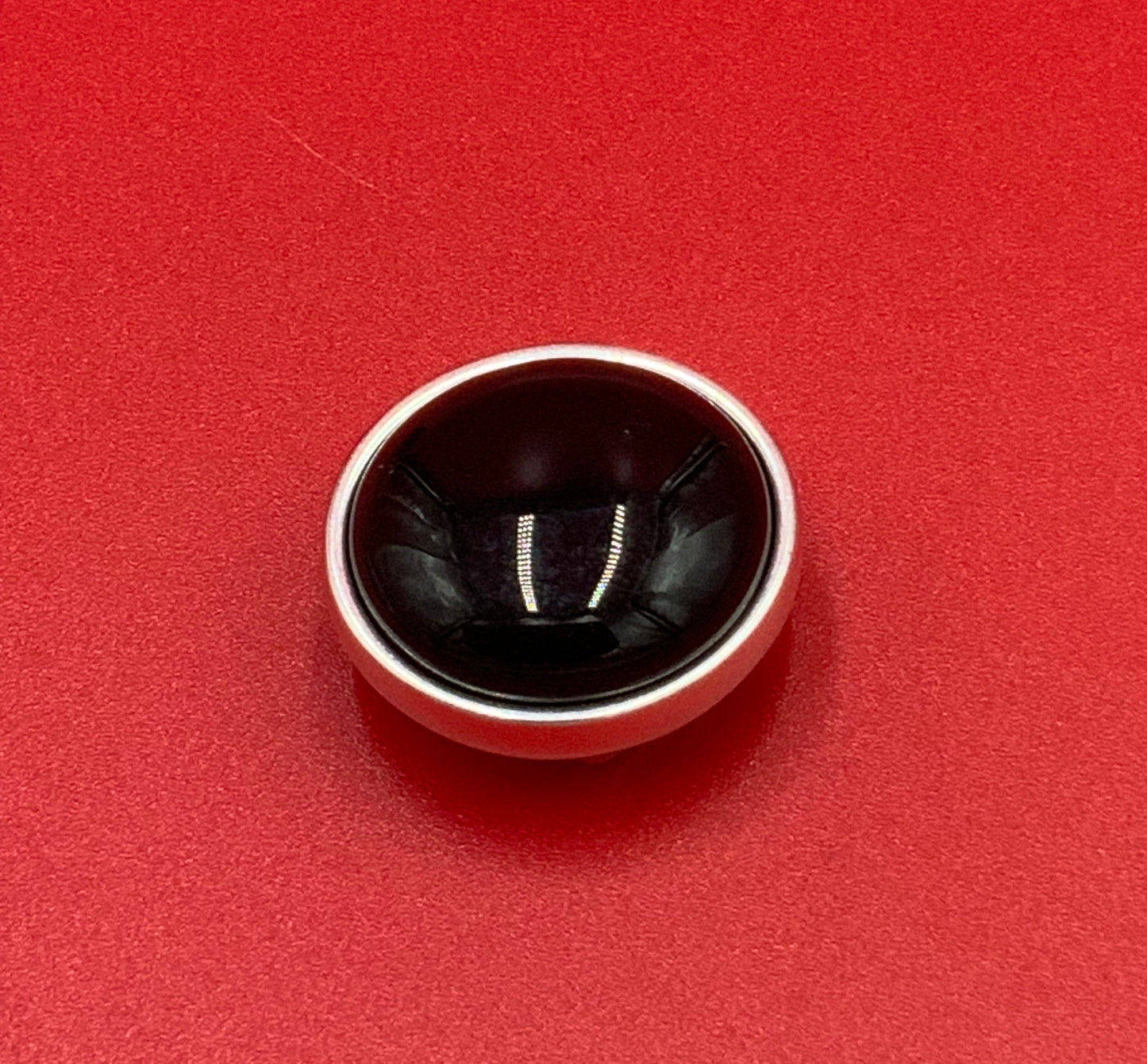 FS0636>>MADE IN EUROPE zamak 10mm slider with 20mm natural gemstone, 10mm flat cord slider with natural stone cabochon, Qty1