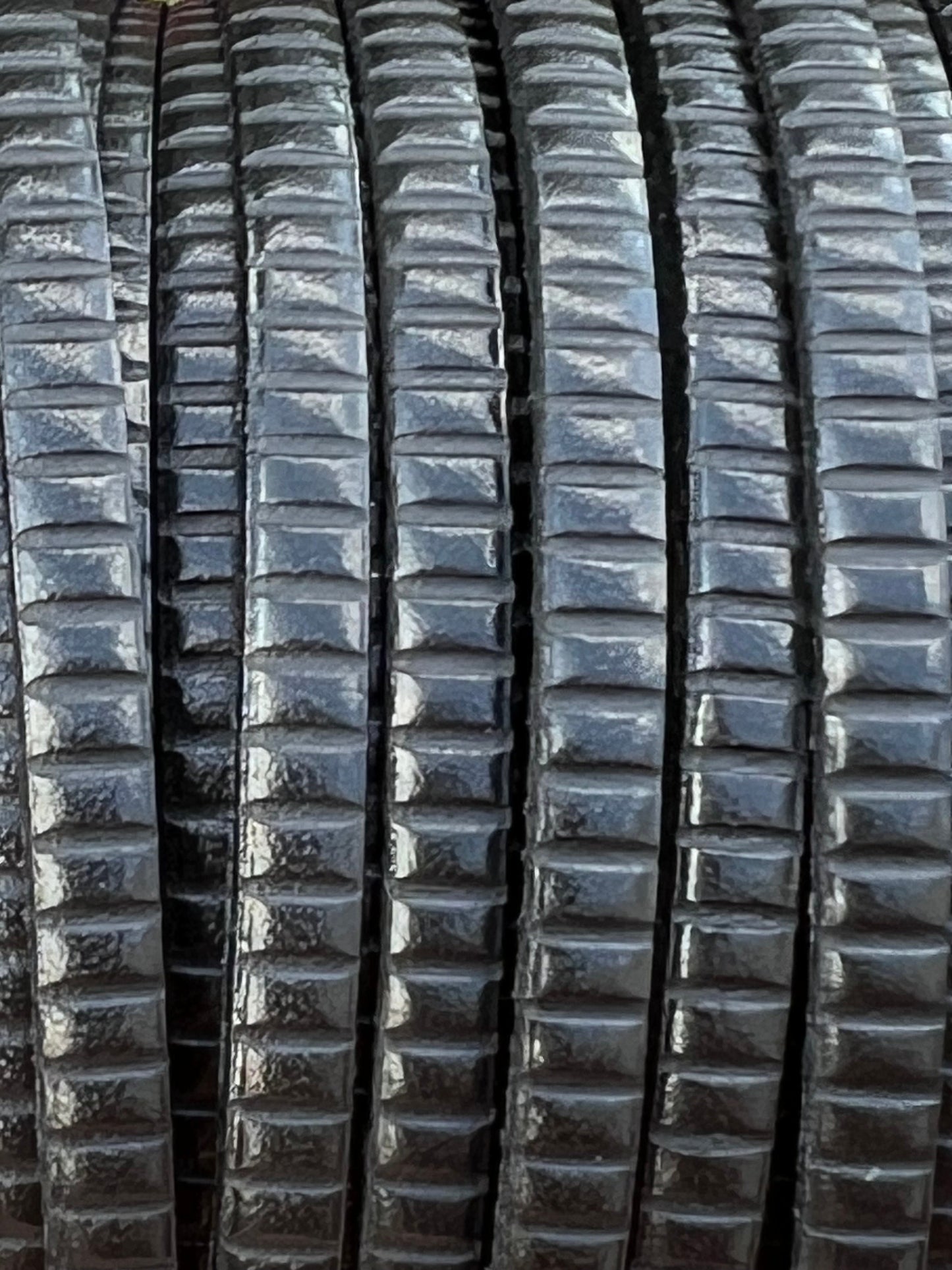 MADE in EUROPE 24'' flat 5mm engraved leather cord, 5mm flat leather cord, 5mm embossed leather cord(AR270/05/34)