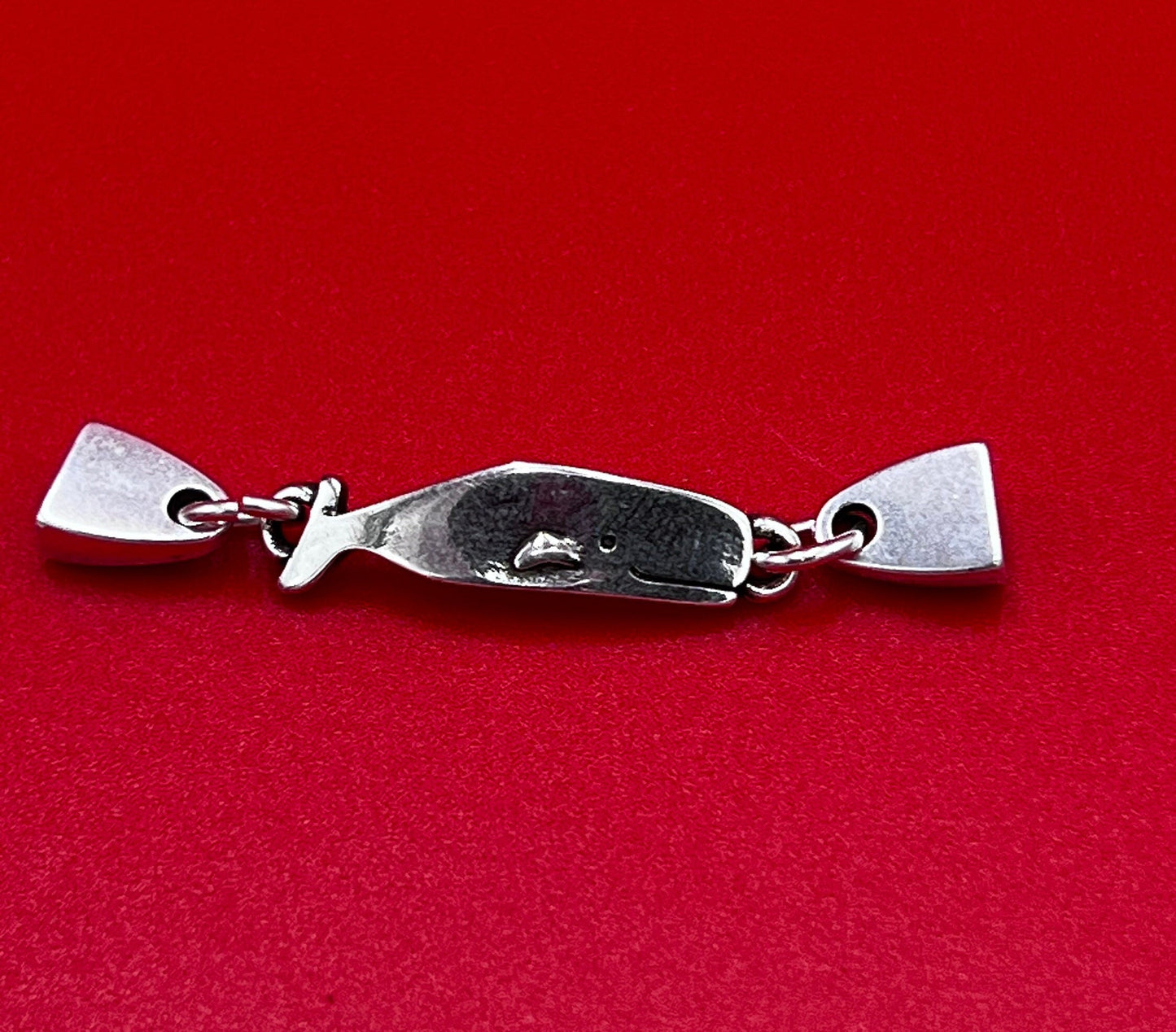 C0174>>MADE in EUROPE zamak whale connector, 5mm flat cord whale connector, Qty1