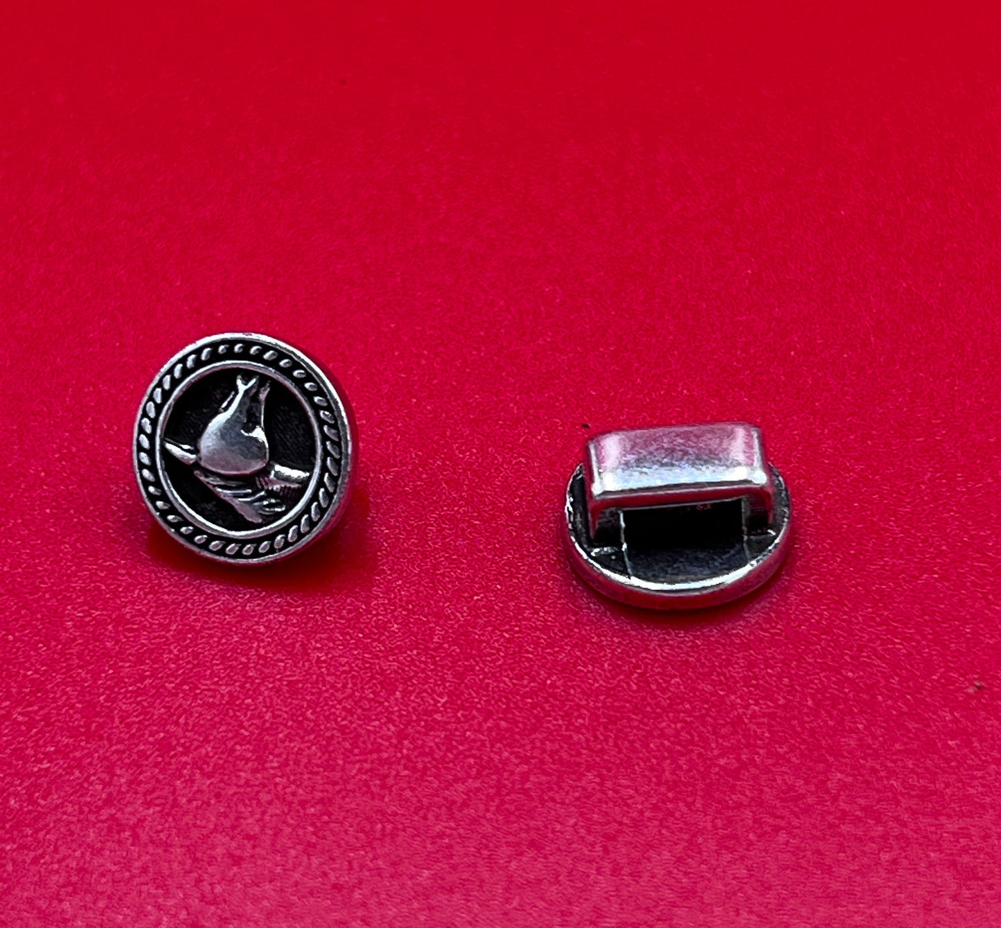 FS0634>>MADE in EUROPE 2 Zamak horsehead sliders for 6mm cord, flat cord slider, zamak slider with horse head qty2