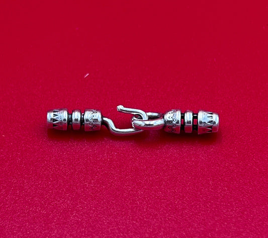 RC0206>>MADE in EUROPE round cord hook clasp, necklace hook clasp Qty1set