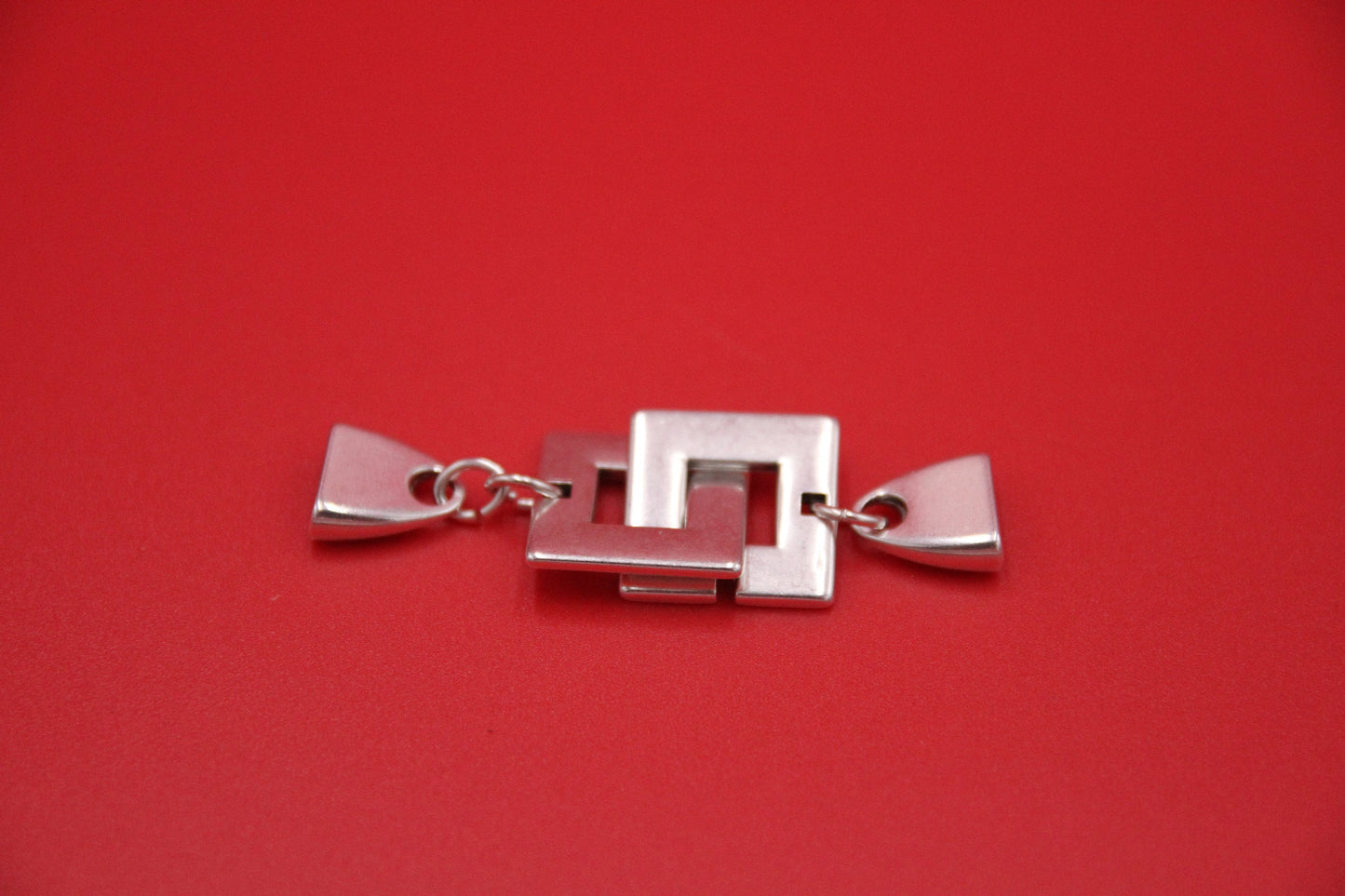 FC0416>>MADE in EUROPE zamak 10mm flat cord clasp, cubic toggle clasp, zamak 10mm clasp, Qty1
