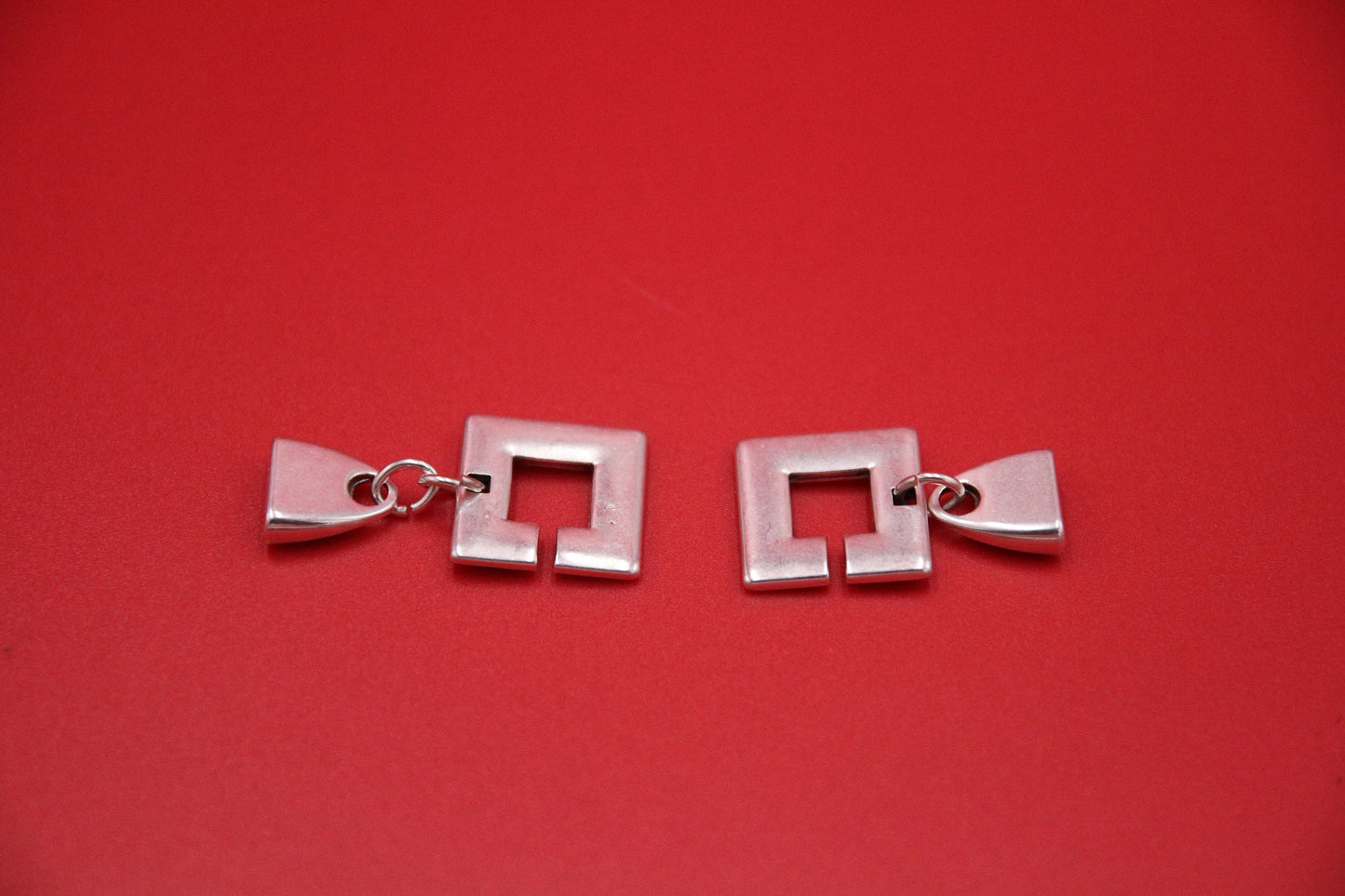FC0416>>MADE in EUROPE zamak 10mm flat cord clasp, cubic toggle clasp, zamak 10mm clasp, Qty1