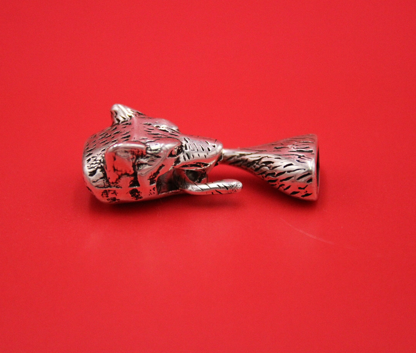 LC0035>>MADE in EUROPE zamak wolf clasp, metal wolf hook clasp (7750) qty1