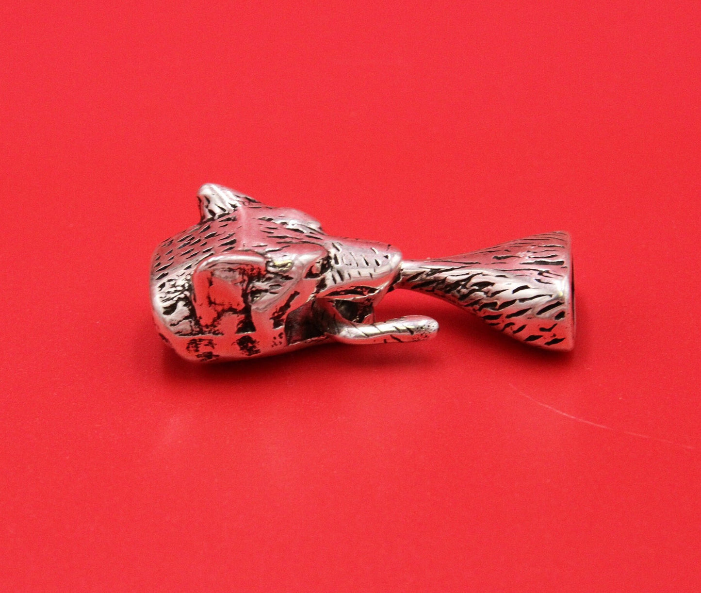 LC0035>>MADE in EUROPE zamak wolf clasp, metal wolf hook clasp (7750) qty1
