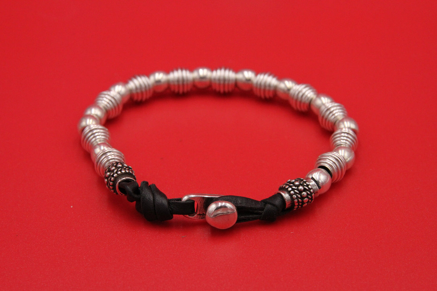 FC0420>>MADE in EUROPE zamak button clasp, 3mm cord clasp, Qty1