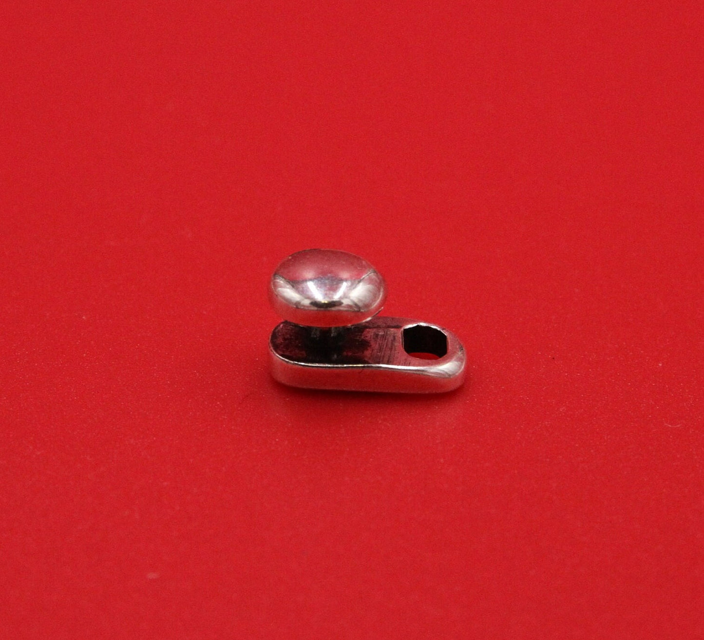 FC0420>>MADE in EUROPE zamak button clasp, 3mm cord clasp, Qty1