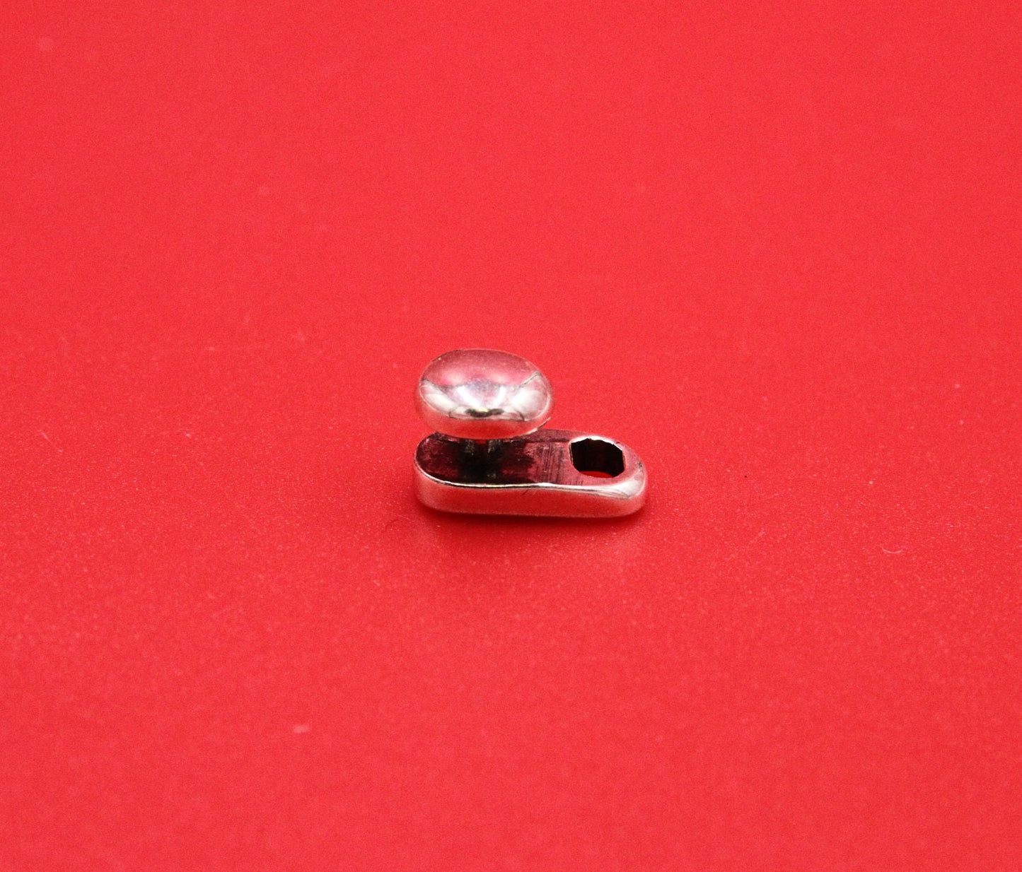 FC0420>>MADE in EUROPE zamak button clasp, 3mm cord clasp, Qty1