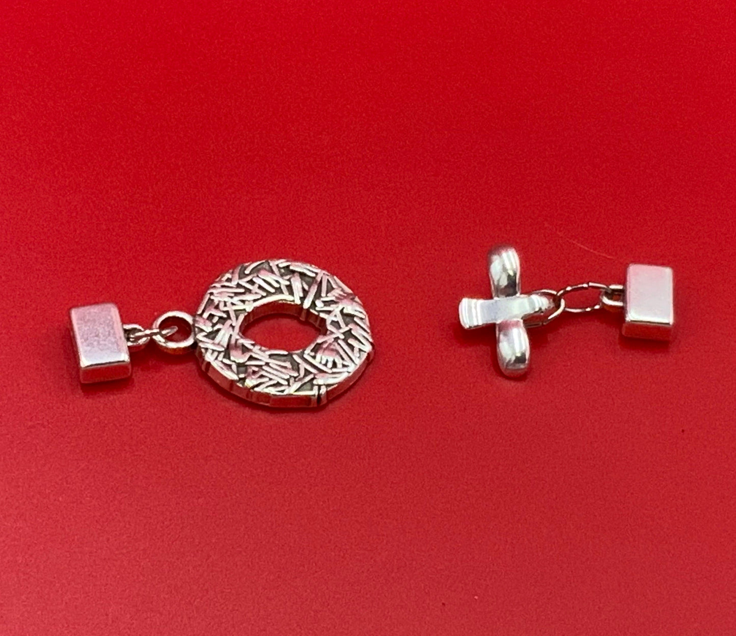 FC0056>> MADE in EUROPE Zamak bird nest toggle clasp, 10mm flat cord Zamak bird toggle clasp