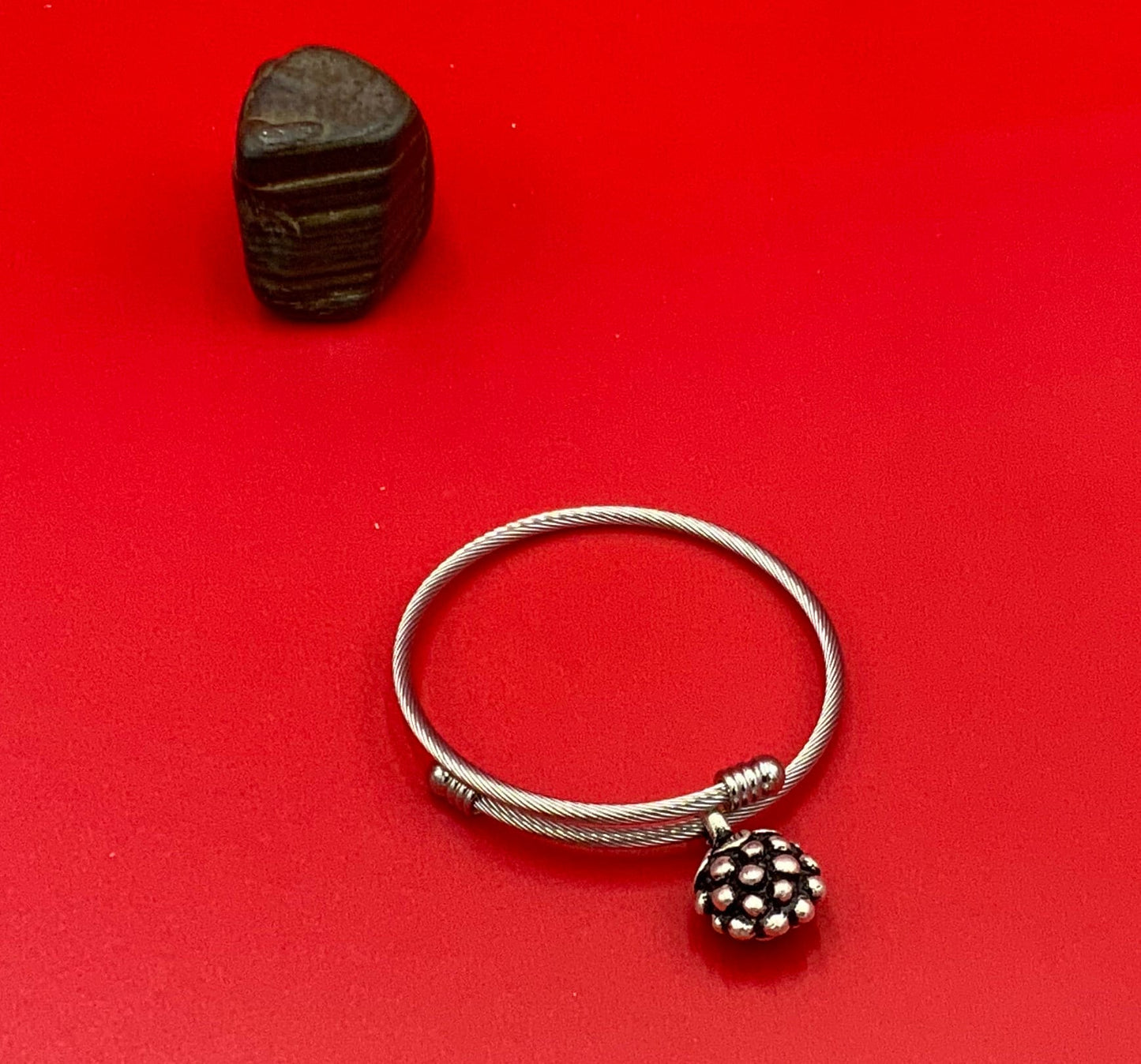 B0108>>MADE IN EUROPE 304 stainless steel bracelet, twisted rope bangle, European style bracelet qty 1