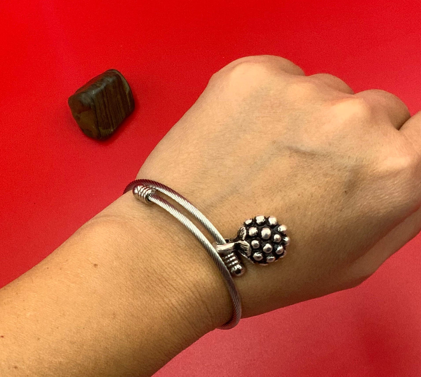 B0108>>MADE IN EUROPE 304 stainless steel bracelet, twisted rope bangle, European style bracelet qty 1