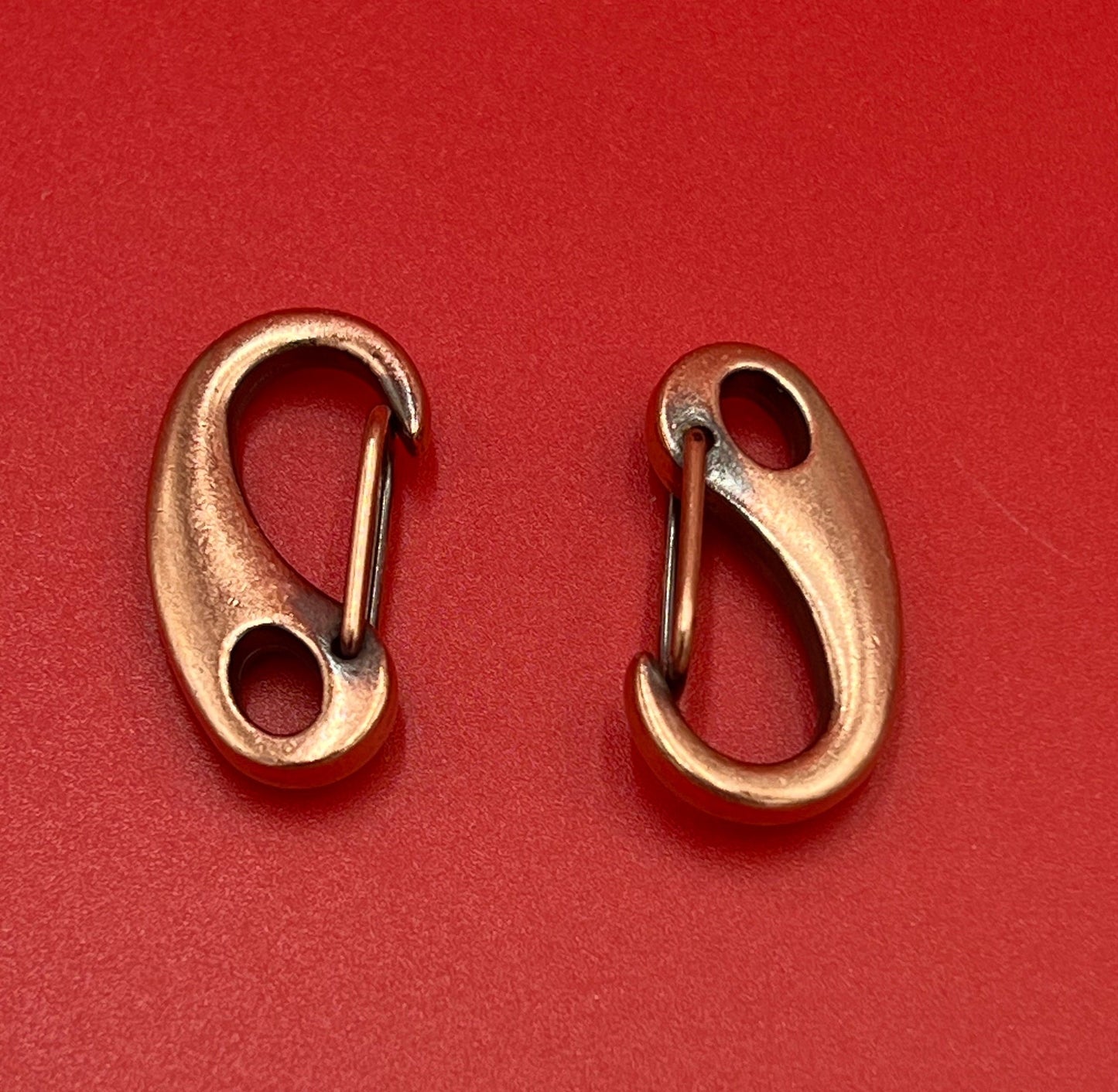 RC0139>>MADE in EUROPE 2 zamak hook clasps, carabiner hook clasp, keychain hook clasp, 32mm carabiner hook clasp Qty2