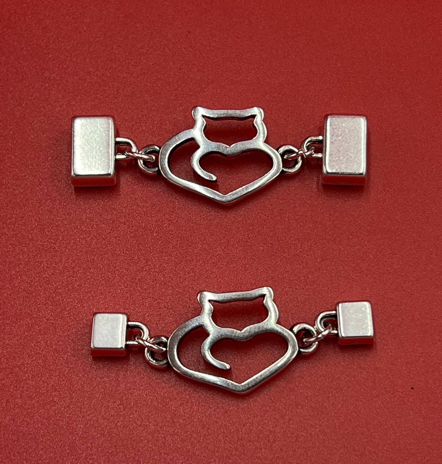 C0181>>MADE in EUROPE Zamak cat connector, 10mm or 5mm cord connector, Qty 1