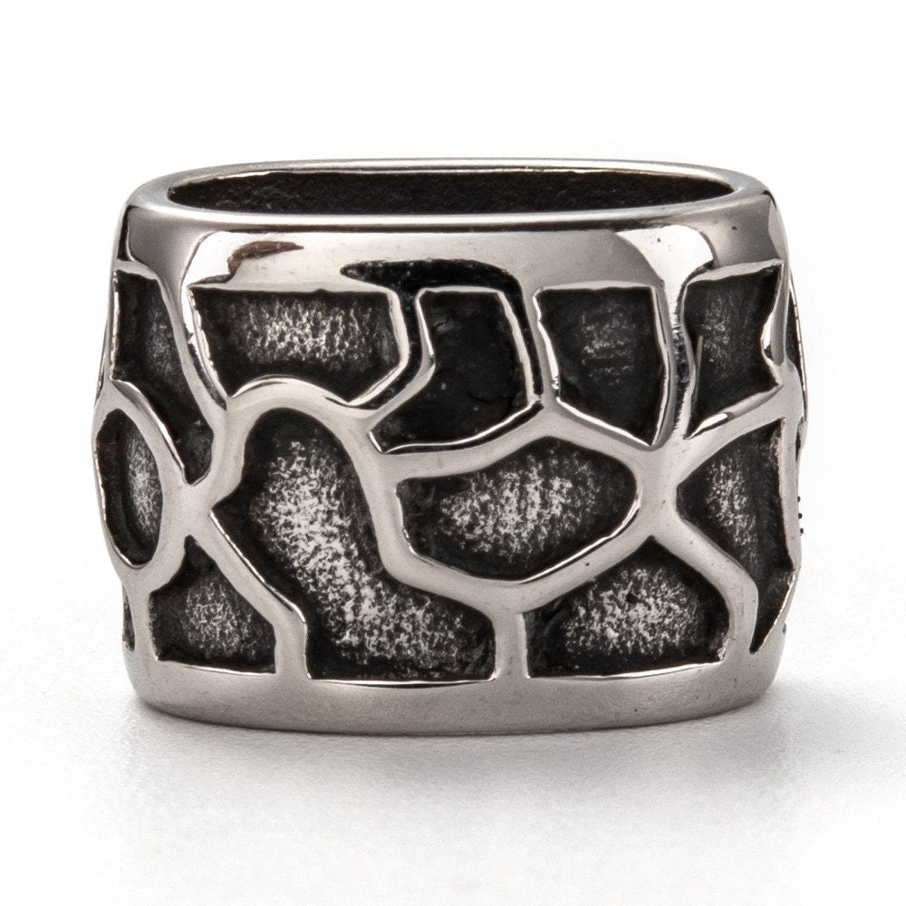 LS0107>>304 Stainless steel licorice slider, licorice cord engraved sliders, licorice cord slider Qty1