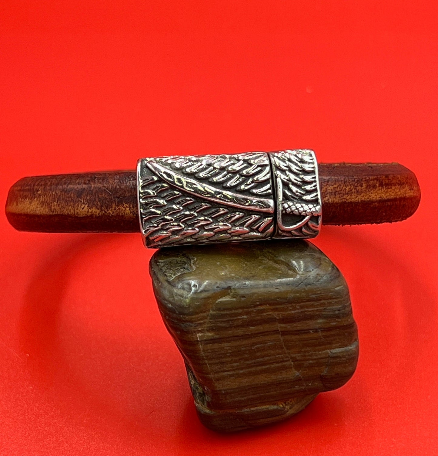 LC0036>> 304 Stainless steel clasp, 10x6mm licorice cord clasp, Stainless steel clasp for licorice cord