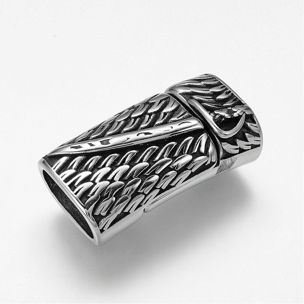 LC0036>> 304 Stainless steel clasp, 10x6mm licorice cord clasp, Stainless steel clasp for licorice cord