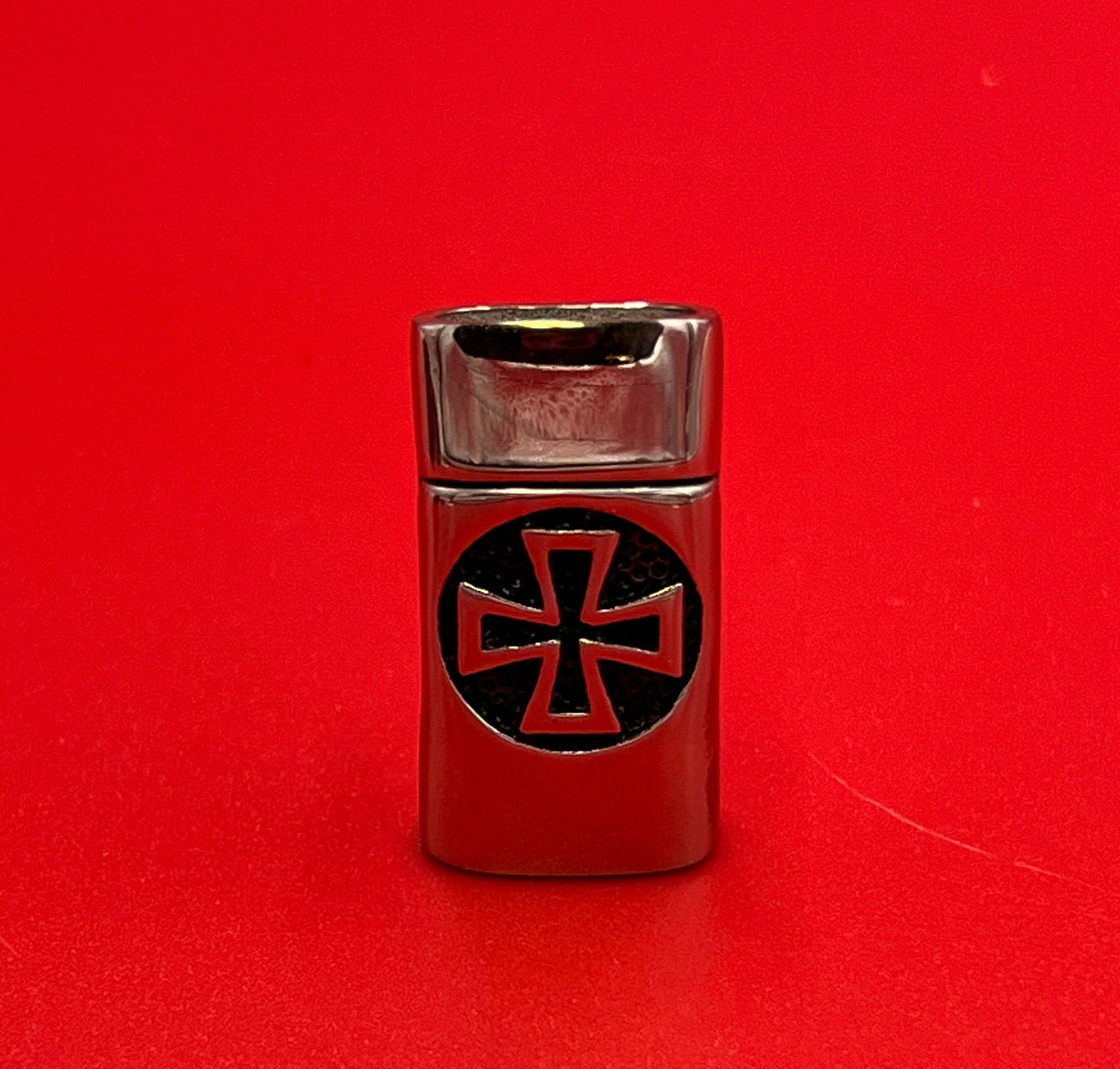 LC0038>> 304 Stainless steel cross clasp, licorice cord clasp, Stainless steel clasp for 12x6mm licorice cord