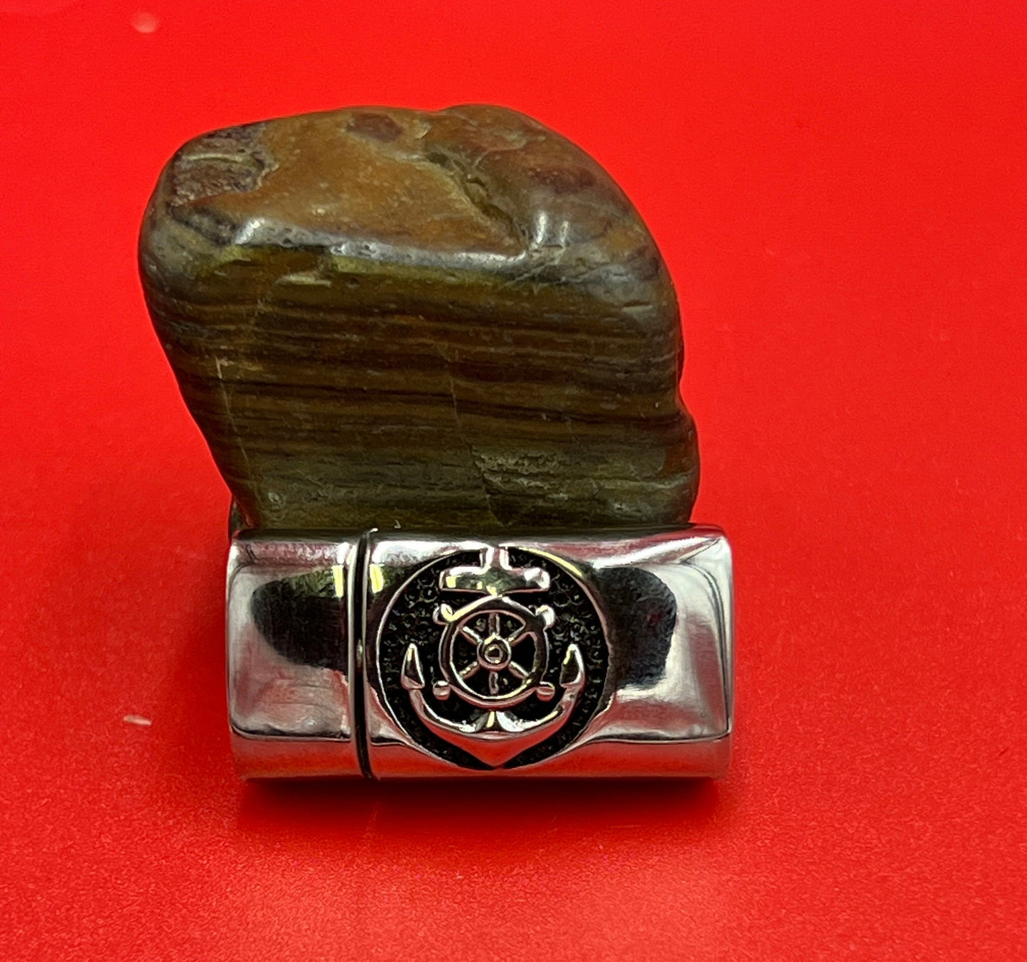 LC0039>> 304 Stainless steel anchor clasp, licorice cord clasp, Stainless steel clasp for licorice cord