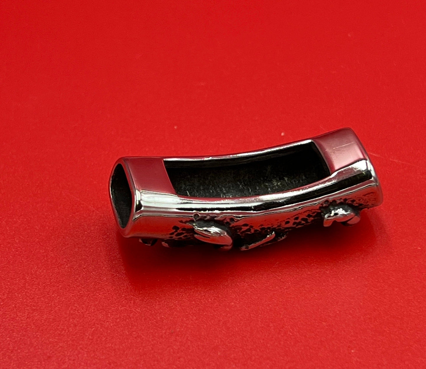 LS0108>>304 Stainless steel slider tube, licorice scorpion slider, licorice cord slider, licorice scorpion slider tube.