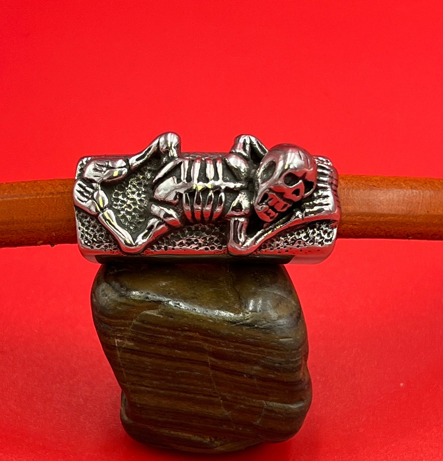 LS0109>>316 Stainless steel slider tube, licorice skeleton slider, licorice cord slider, licorice skeleton slider tube.