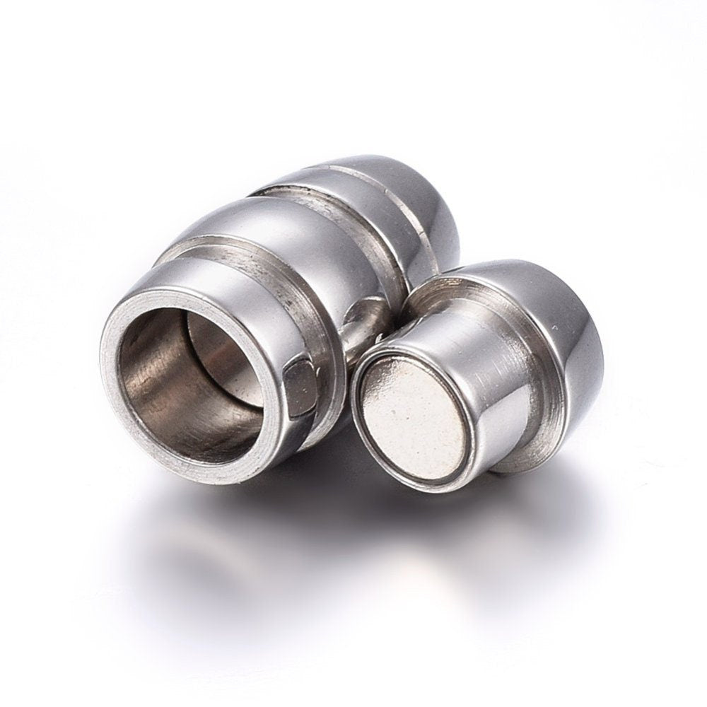 RC0218>>304 Stainless steel 4mm cord clasp, 4mm round cord clasp