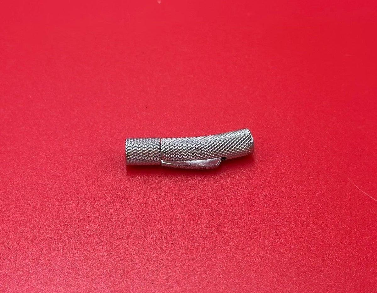 RC0224>>304 Stainless steel 4mm cord bayonet clasp, 4mm round cord clasp