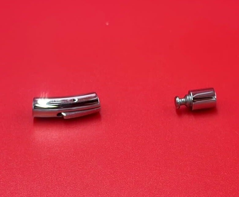 RC0221>>304 Stainless steel 5mm bayonet clasp, round cord clasp, 5mm cord bayonet clasp, Qty1